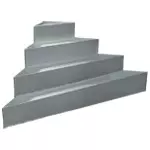 Scala interna ad angolo per posa sotto liner - OPTIONAL