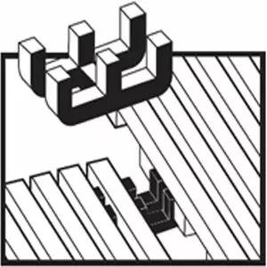 Clip per unire insieme più tappetini, confezione con 10 pezzi