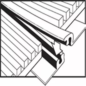 Strisce ad incastro per unire insieme più tappetini, da 1,8 metri colore Black