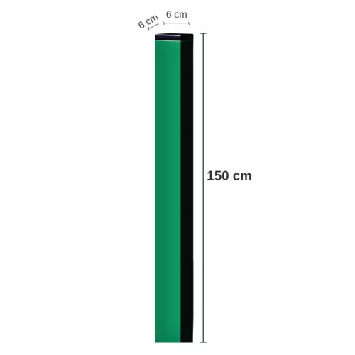 Palo quadrato h 150 cm per rete metallica RAVEL