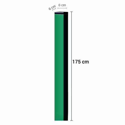 Palo quadrato h 175 cm per rete metallica RAVEL