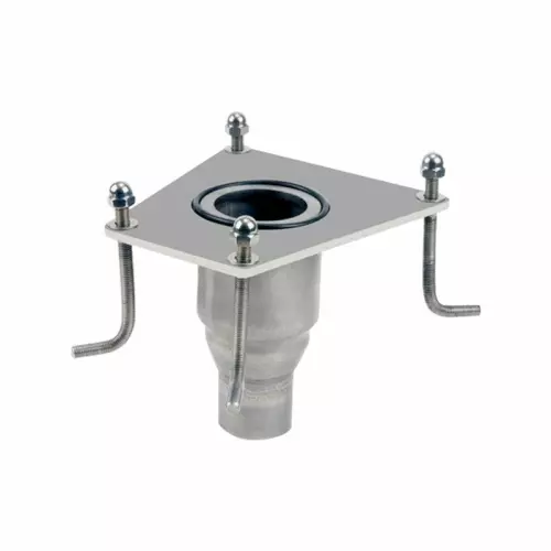 Ancoraggio per cascata Mini Mezzaluna in inox 316 lucido