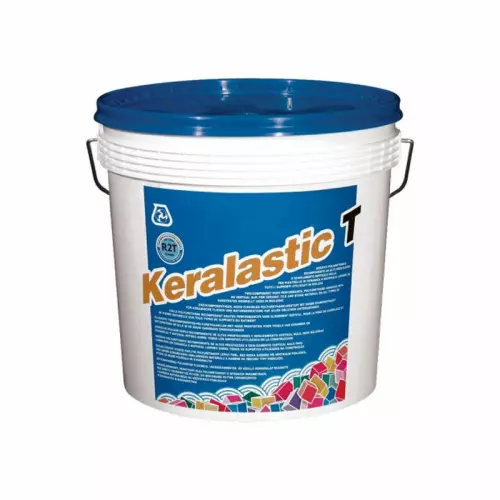 Adesivo Keralastic T in tanica da 5 kg per la posa su piscine in pannelli d'acciaio