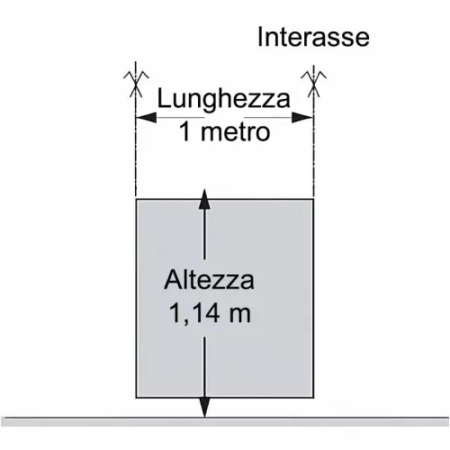 Pannello in vetro 100 x h. 114 cm per recinzione di sicurezza CRYSTAL SHIELD SP03
