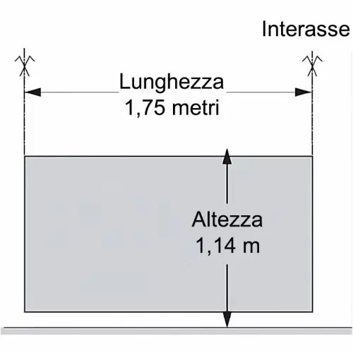 Pannello in vetro 175 x h. 114 cm per recinzione di sicurezza CRYSTAL SHIELD SP03