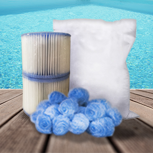 Sabbia, Materiale filtrante e cartucce