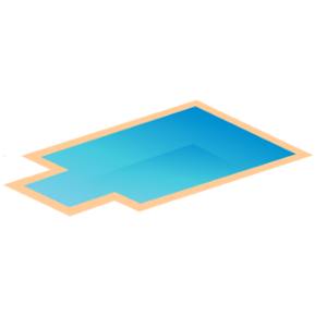 Rettangolare con scala romana