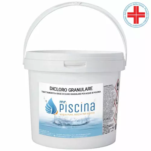 Dicloro granulare confezione da 10 kg, presidio medico chirurgico