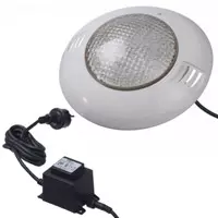 Lampada ultra-piatta per piscine in legno, ideale per illuminare la serata in giardino.