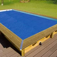 Copertura isotermica, ideale per preservare la temperatura dell'acqua per un bagno piÃ¹ lungo e limitare l'evaporazione riducendo il consumo dell'acqua.