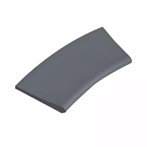 Bordo CURVO A RAGGIO Grigio liscio per piscina