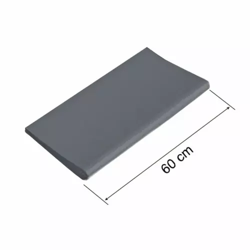 Bordo DRITTO 60 x 31,5 cm Grigio liscio per piscina