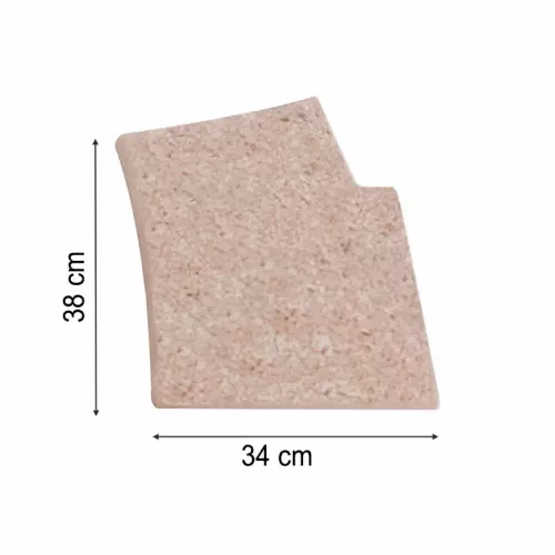 Bordo ANGOLO DESTRO SCALA ROMANA 34 x 38 cm Rosa Provenza sabbiato antiscivolo per piscina