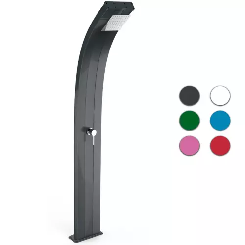 Doccia solare da giardino DADA CURVA 40 LITRI, in alluminio