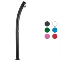 Doccia solare da giardino JOLLY CURVA 25 LITRI, in alluminio