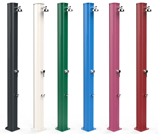 Doccia solare Big Jolly 40 litri con lavapiedi