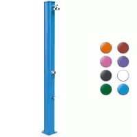 Doccia solare da giardino BIG JOLLY 40 LITRI in alluminio, con lavapiedi