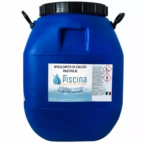 Ipoclorito di calcio pastiglie 200 gr confezione da 40 kg