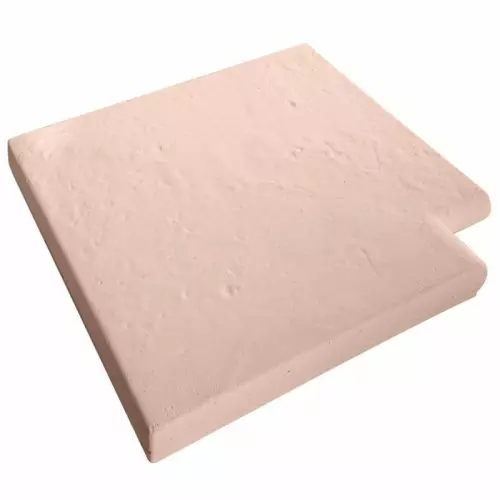Bordo piatto ANGOLO RETTO 37,5 x 37,5 cm Canossa Rosa per piscina
