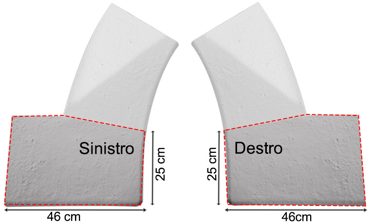 Bordo piatto GRIGIO per piscina Canossa ANGOLO SCALA ROMANA