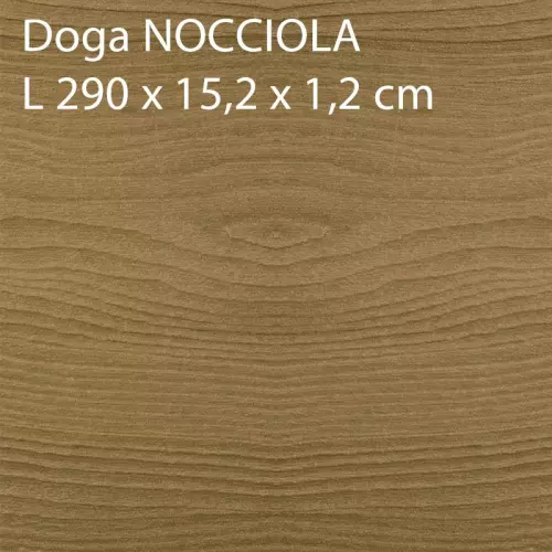 Rivestimento in legno composito WPC per esterni : Doga 290 x 15,2 x 1,2 cm - colore NOCCIOLA
