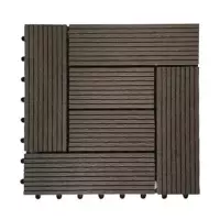 Quadrotta in legno composito WPC BAMBOO 31x31 cm per pavimentazione - Scatola da 11 pezzi