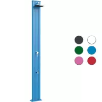 Doccia solare da giardino SPRING S 30 LITRI in alluminio, con lavapiedi