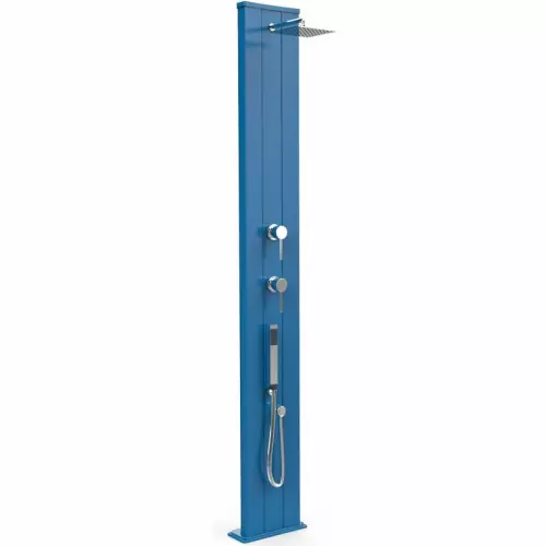 Doccia solare per giardino DADA S 40 LITRI in alluminio, con doccetta mobile : Colore BLU