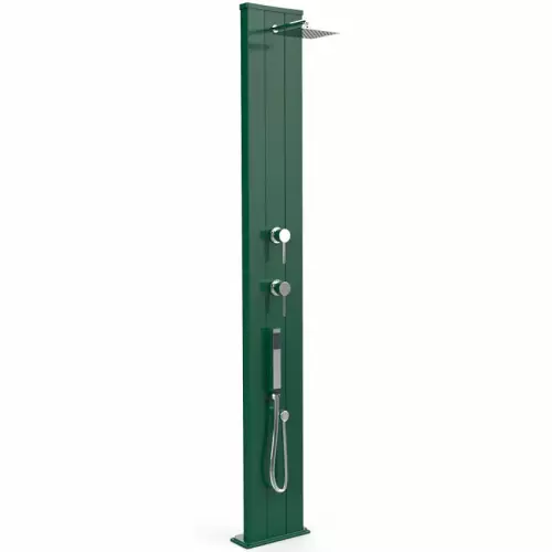 Doccia solare per giardino DADA S 40 LITRI in alluminio, con doccetta mobile : Colore VERDE
