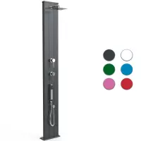 Doccia solare per giardino DADA S 40 LITRI in alluminio, con doccetta mobile