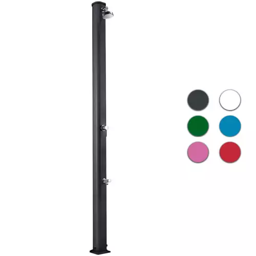 Doccia solare da giardino JOLLY S 25 LITRI in alluminio, con lavapiedi