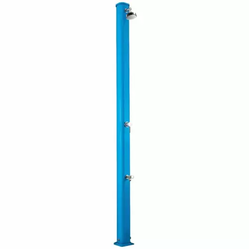 Doccia solare da giardino JOLLY S 25 LITRI in alluminio, con lavapiedi : Colore BLU