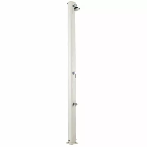 Doccia solare da giardino JOLLY S 25 LITRI in alluminio, con lavapiedi : Colore SABBIA