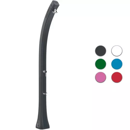 Doccia solare da giardino HAPPY FIVE 28 LITRI in polietilene, con lavapiedi