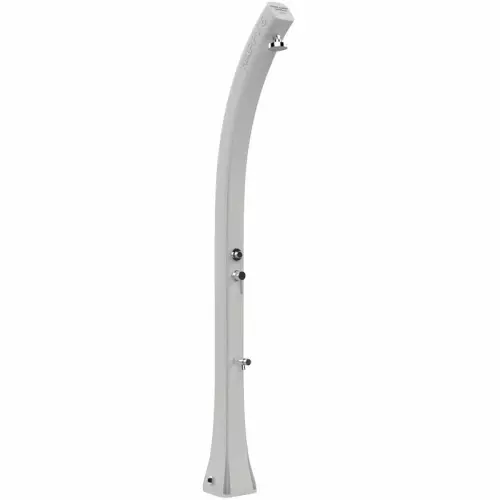 Doccia solare da piscina HAPPY BEACH 28 LITRI in polietilene, con temporizzatore e lavapiedi : Colore BIANCO