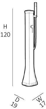 Doccia solare HAPPY GO 23 LITRI con doccetta mobile Doccia solare HAPPY GO 23 LITRI con doccetta mobile