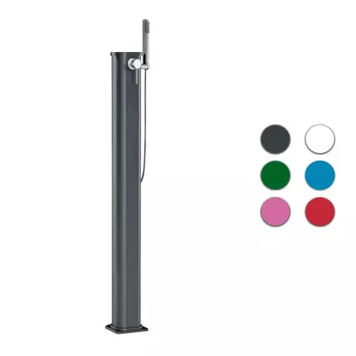 Doccia solare JOLLY GO 17,5 LITRI con doccetta mobile, in alluminio