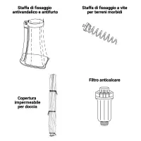 Accessori per docce in allumino e PVC by Arkema