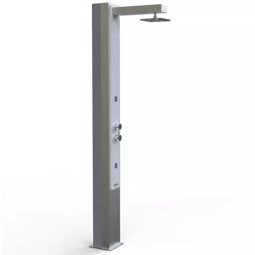 Doccia solare per giardino IGUAZU 30 LITRI in acciaio 316, con nebulizzatore