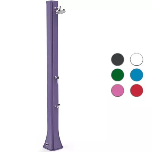 Doccia solare da giardino BIG HAPPY FIVE 40 LITRI in polietilene, con lavapiedi