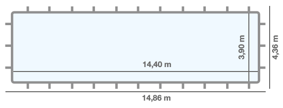 Dimensioni PISCINA FUORI TERRA Rettangolare CALIFORNIA