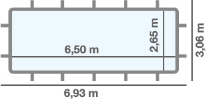 Dimensioni PISCINA FUORI TERRA Rettangolare Niagara