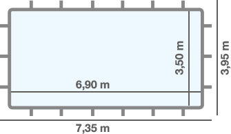 Dimensioni PISCINA FUORI TERRA Rettangolare Niagara