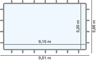 dimensioni piscina SUPREME