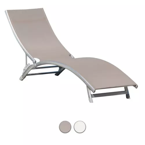 Lettino prendisole in alluminio ONDA