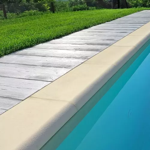 Bordo sagomato ROMA Autentika GIALLO SAHARA per piscina