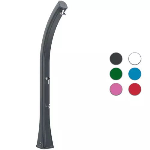 Doccia solare per giardino HAPPY XL 44 LITRI in polietilene, con lavapiedi