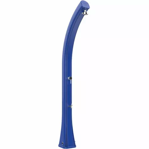 Doccia solare per giardino HAPPY XL 44 LITRI in polietilene, con lavapiedi : Colore BLU