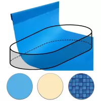 Telo Rivestimento Liner per piscina a forma ovale 7,00 x 3,50 m