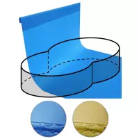 Telo Rivestimento Liner per piscina a forma di otto 5,40 x 3,50 m